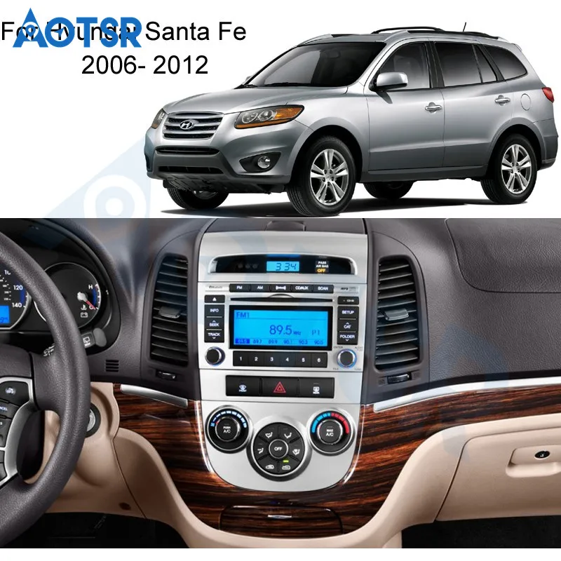 Perfect DSP IPS Android 9.0 4GB+64GB Car Navigation DVD Player For Hyundai Santa Fe 2006-2011 Head unit Radio recorder Auto Radio player 6