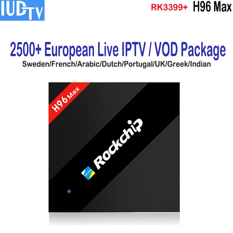 RK3399 Android 4K TV Box Sweden Spain Portugal IPTV Channels Dutch