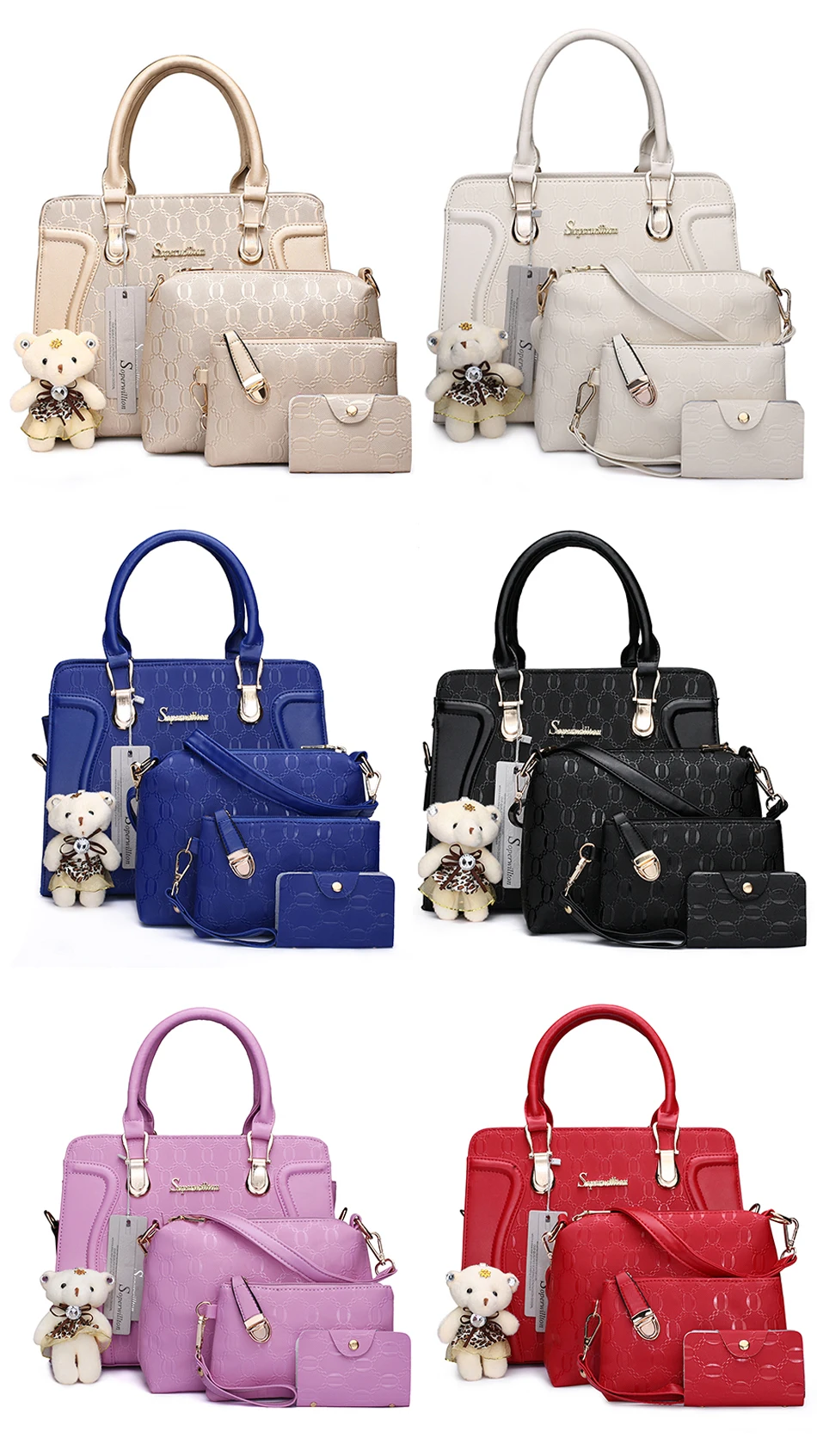 Soperwillton, роскошные сумки, женские сумки, набор дизайнерских, кошельки и сумочки, набор из 4 вещей, сумки женские, Bolsa Feminina, жесткий#1122