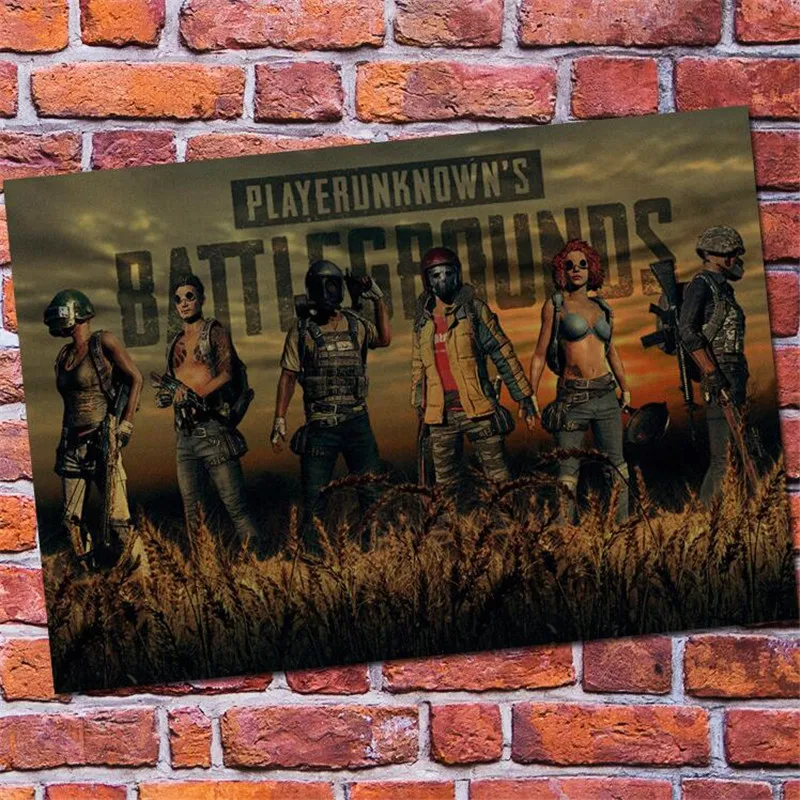 Игровой постер Play erunknown's battlegrounds PUBG Winner курица ужин крафт-игра рисование ядра