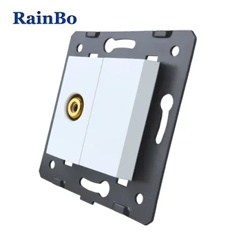 

RainBo Plastic-Materials DIY-Accessory Function-Key For-Video socket-EU-Standard A8VIW/B