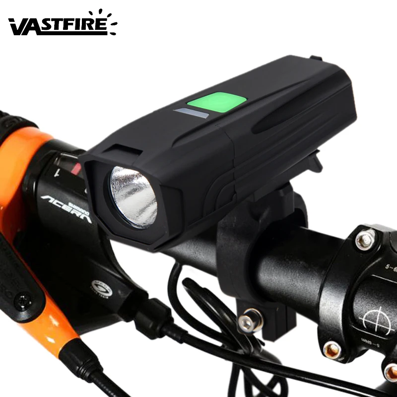 Waterproof USB Bike Light T6 LED Rechargeable Built-in Battery Bicycle 5 Modes Headlamp+ 22-35mm Handlebar Mount | Спорт и