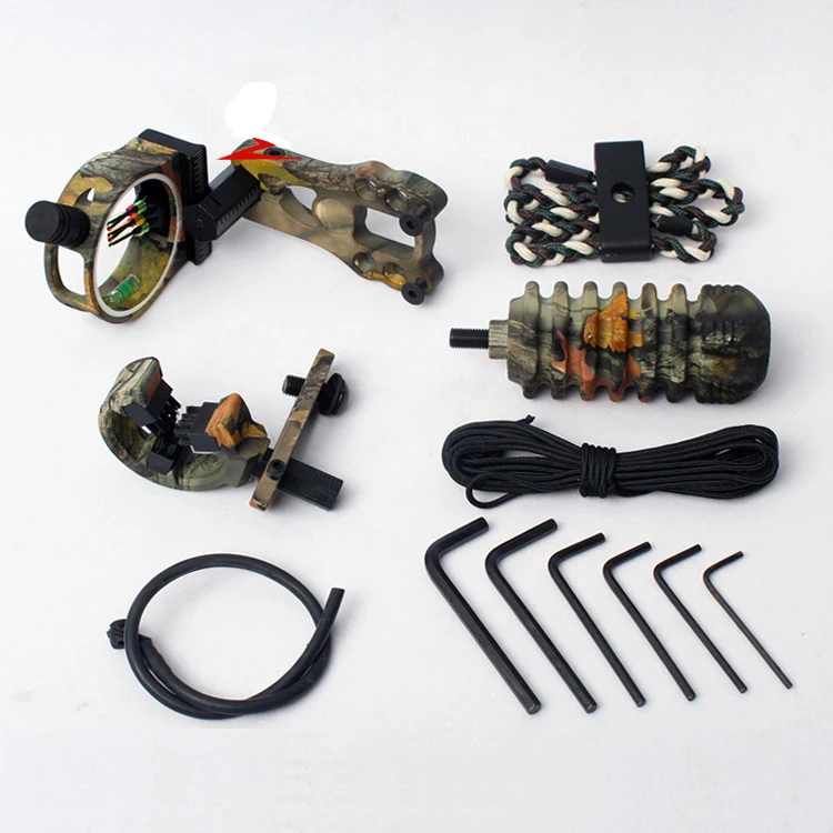 

Outdoor Hunting Archery Combo Bow Sight Kits Arrow Rest Stabilizer for Hunting Recurve/Compound Bow Accessories