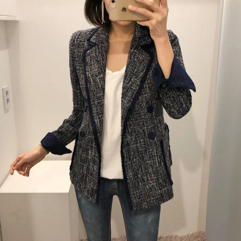 Small Suit Jacket Korean Version of Spring 2019 New Suit Casual British Xiaoxiang Style Tassel Suit Women Jackets and Coats Small Suit Jacket Korean Version of Spring 2019 New Suit Casual British Xiaoxiang Style Tassel Suit Women Jackets and Coats
