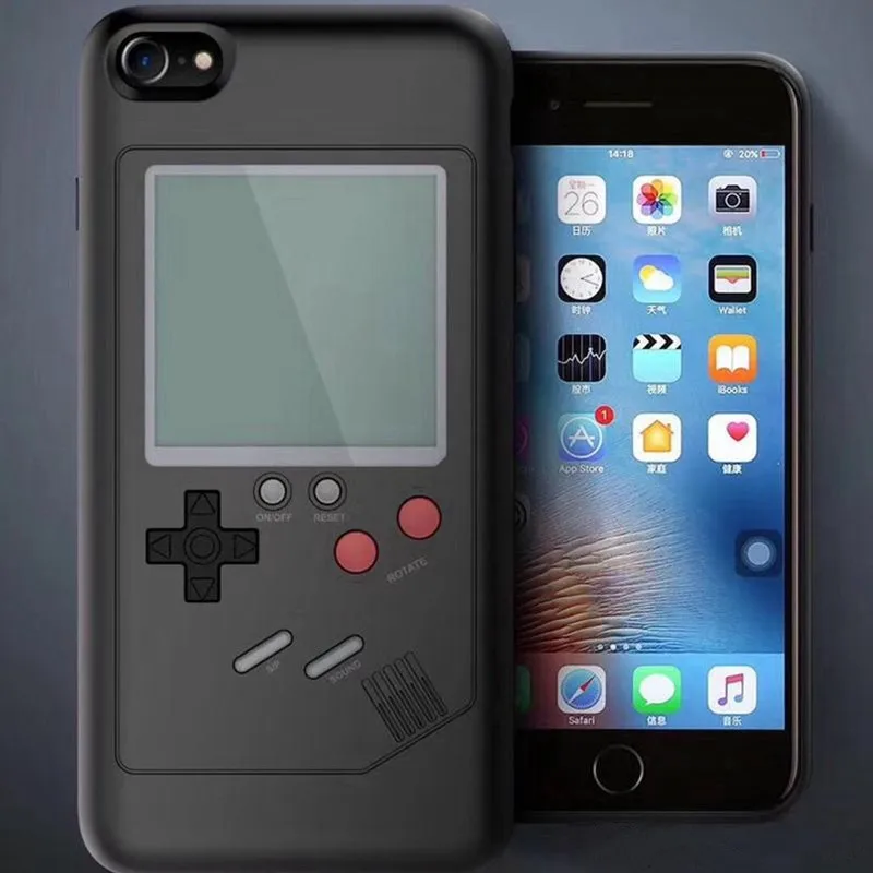 

Unique Multi Phone Cases For Iphone 6 6S 7 8 Plus Cases TPU Case Tetris Game Console Appearance Protection Cover Gifts