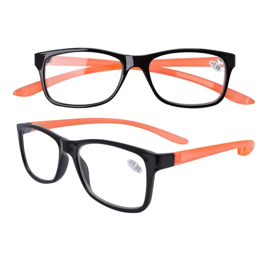 FR006 Black+Red Long Arms Around the Neck Quality Readers Reading