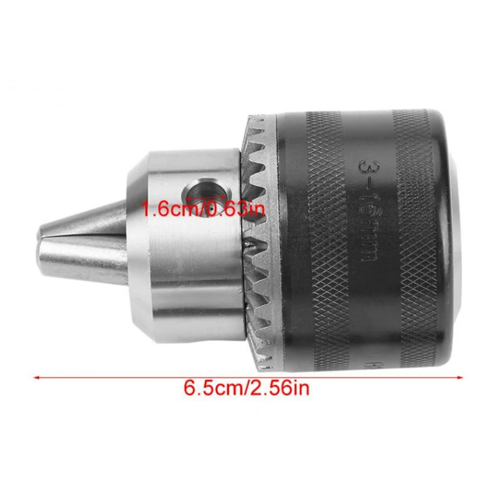 

5/8-16UN 3-16mm Electric Drill Chuck waterproof Mini Key Type Drill Chuck w/ Chuck Key for Electric Power Drill Machine Tool
