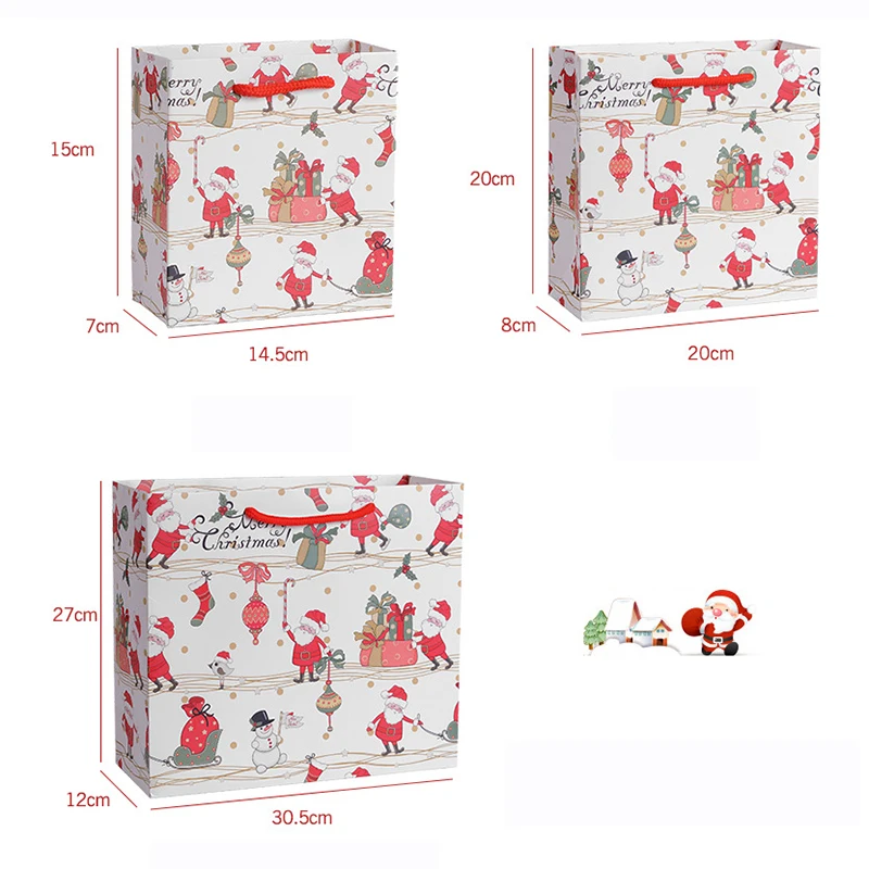 Высокое качество упаковки ювелирных изделий подарочные пакеты крафт-Бумага сумка с ручкой для рождества Свадебные украшения вечерние