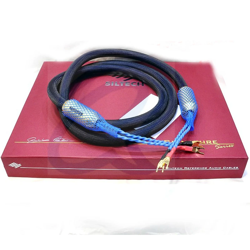 

Hifi Siltech G7 Emperor Double Crown Y spade speaker cable Amplifier CD DVC player Audio speaker cables