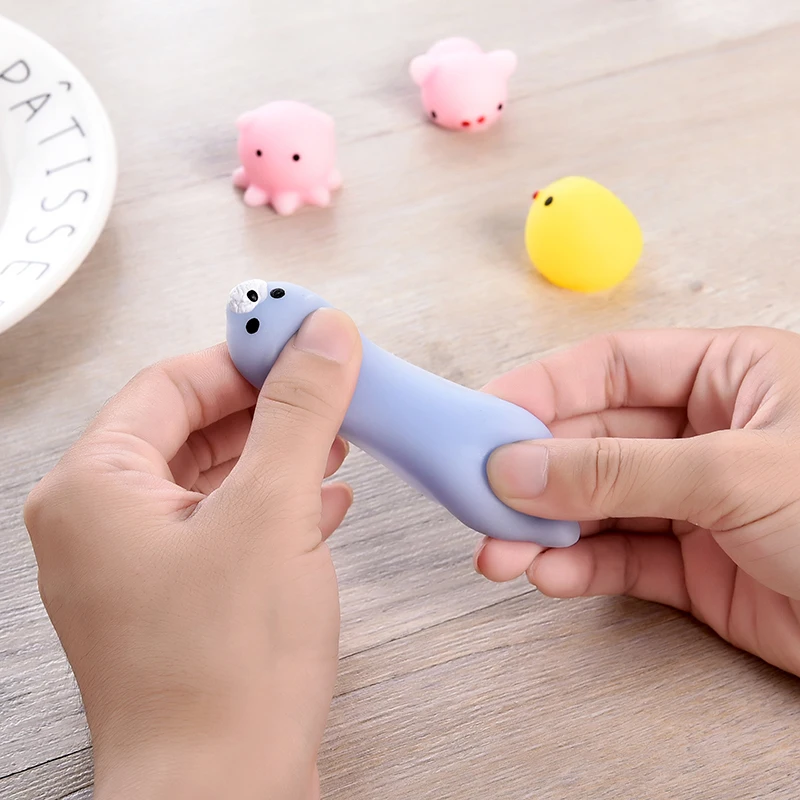 20 шт./лот забавные сжимаемые игрушки для снижения давления Kawaii Мини белая кошка
