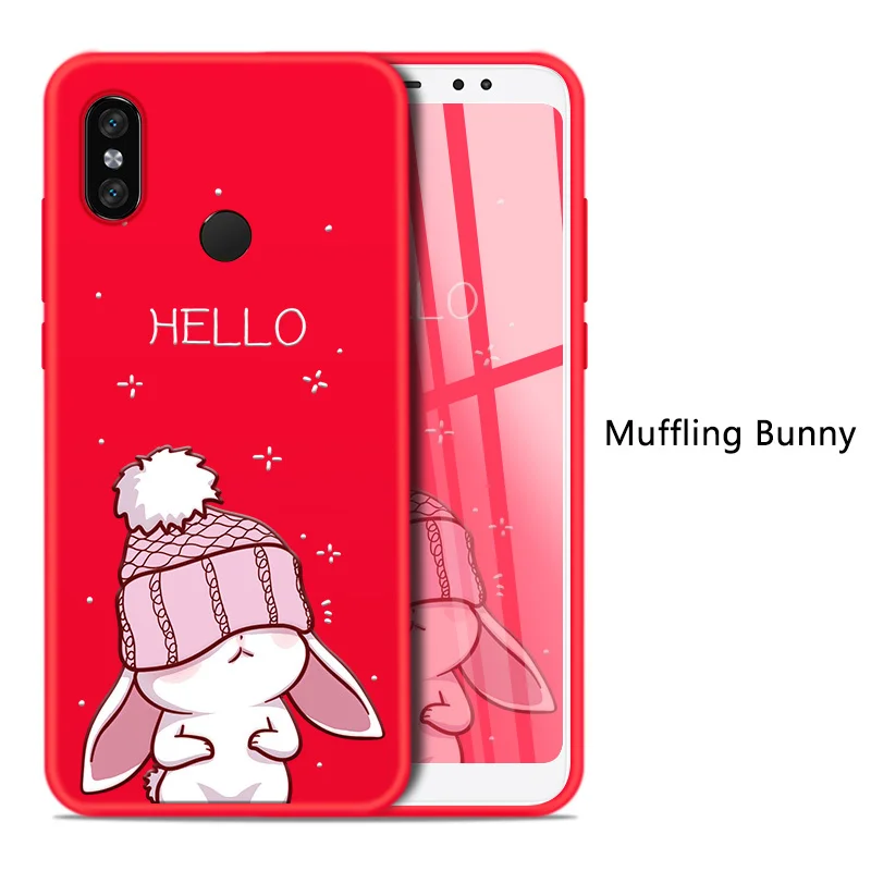 Силиконовый чехол для Xiaomi Redmi Note 7, милый мультяшный чехол, чехол для Xiaomi Redmi 6A 5 5 Plus Note 5 6 Pro 4X, чехол Fundas Coques - Цвет: Muffling Bunny