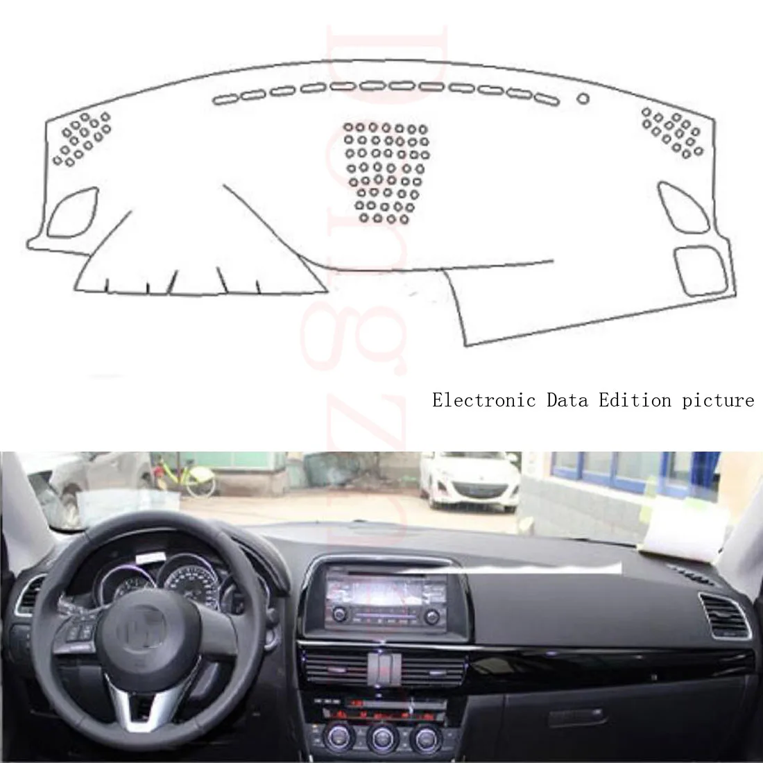 

Dongzhen Car Dashboard Mats Cover Fit For Mazda CX-5 2012-2016 Avoid Light Pad Instrument Platform Dash Board Mat Car Styling