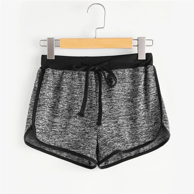 Женские полосатые середины талии свободные шорты кулиска на Ringer Спортивные Taille