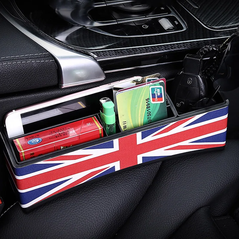 

Phone Card Glasses Storage Car Seat Leak-proof Gap Storage Box Pocket Organizer Container For Mini One JCW S Cooper Car-Styling