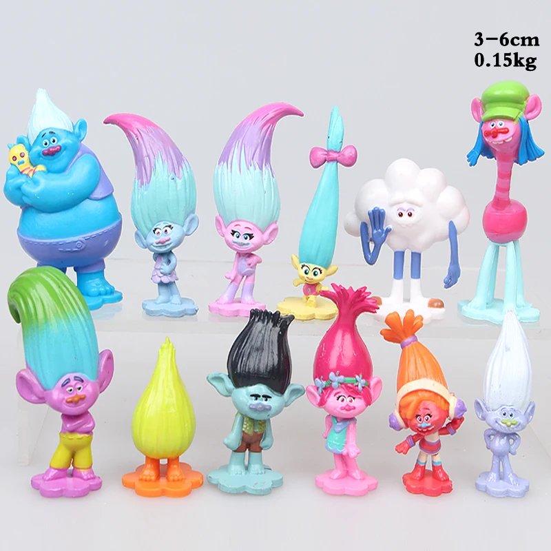 12PCS/lot Trolls Movie Delure Figure Collectible Dolls Poppy Branch Biggie PVC Figures Doll Toy Trolls Figures Toys 12PCS/lot Trolls Movie Delure Figure Collectible Dolls Poppy Branch Biggie PVC Figures Doll Toy Trolls Figures Toys