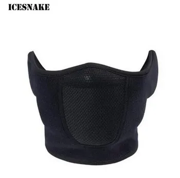 

ICESNAKE Motorcycle Face Mask Windproof Cycling Ski Mask Moto Winter Thermal Fleece Snowboard Bicycle Training Motorcycle Mask