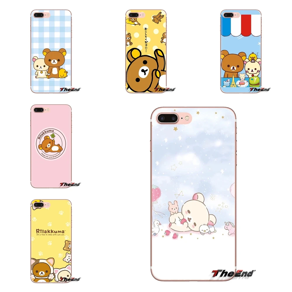 

Transparent TPU Bag Case Rilakkuma cat wallpaper for phone For iPod Touch Apple iPhone 4 4S 5 5S SE 5C 6 6S 7 8 X XR XS Plus MAX