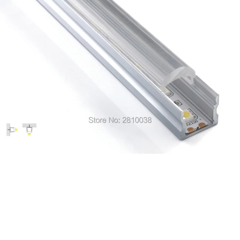 

100 X 1M Sets/Lot Home design led aluminum profile and linear led channel with 30 degree lens for recessed wall lights