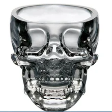 75 мл креативная чашка Хрустальный Череп Водка винная бутылка пиво Пираты стеклянная чашка домашняя Питьевая Посуда Подарочная чашка Прямая