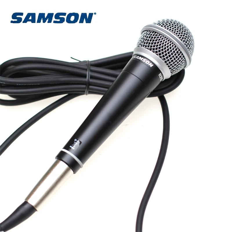 

Samson R21S Professional dynamic handheld microphone for karaoke and recording with cable and mic clip
