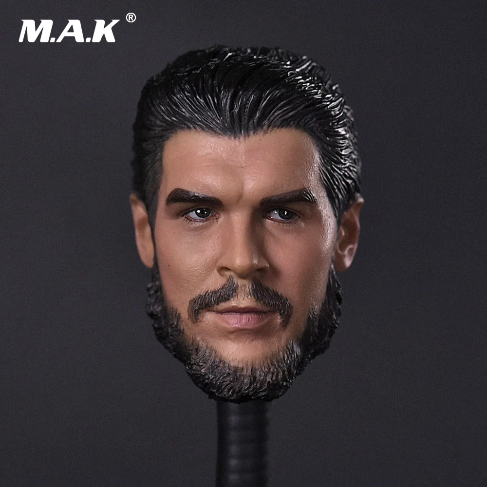 

1/6 Scale Head Sculpt Che Guevara Cuba Revolutionary Leader Head Carving Model Collection For 12" Male Action Figures