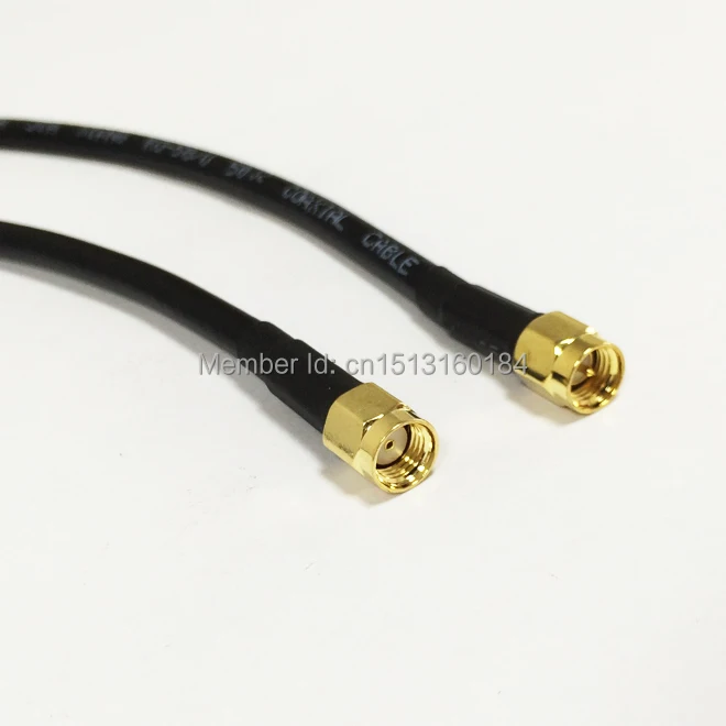 New Modem Coaxial Cable SMA Male Plug Connector Switch RP SMA Male Plug Connector RG58 Cable