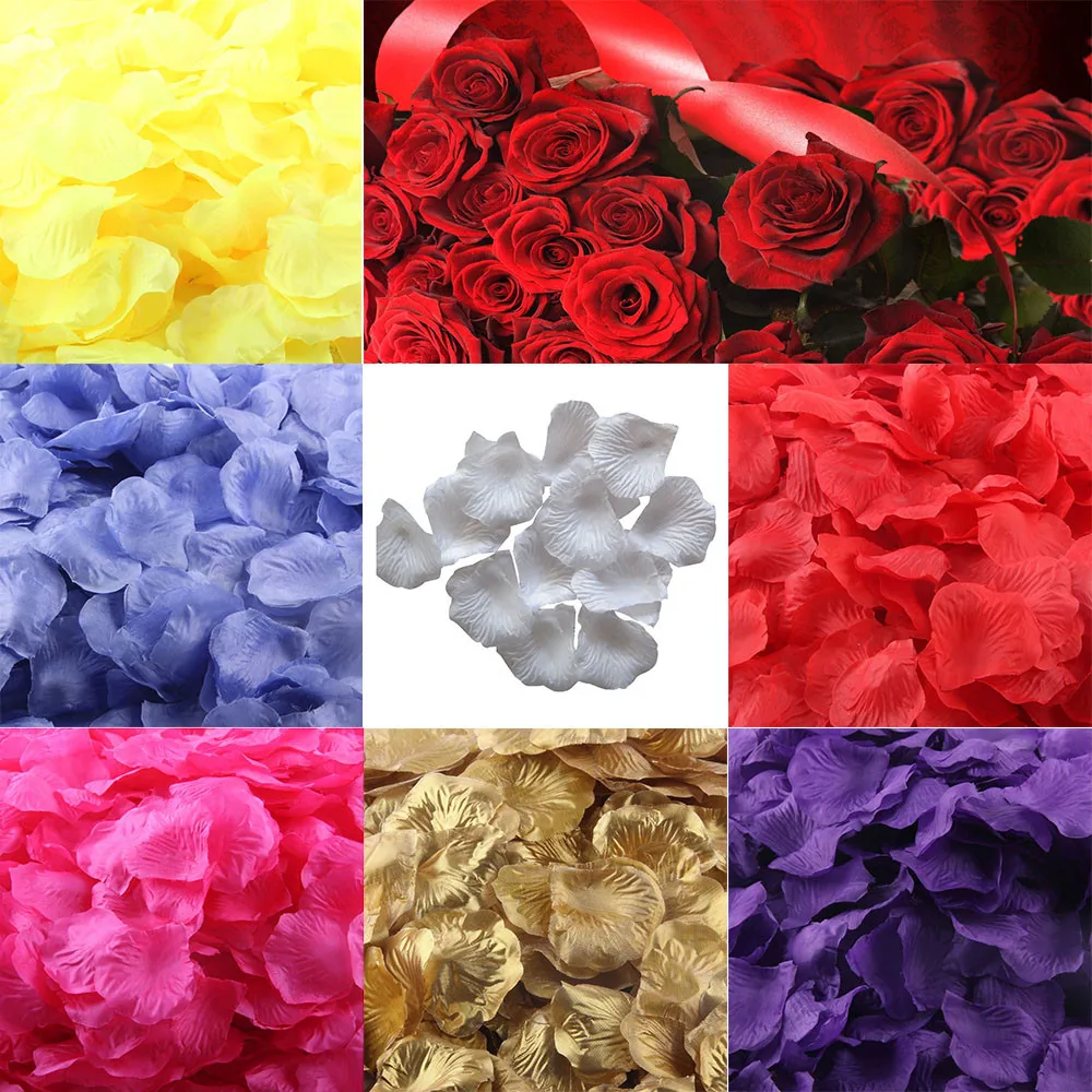 

2019New Arrival 200pcs Burgundy Silk Rose Artificial Petals Wedding Party Flower Favors Decor High Quality Make The Home Warmer