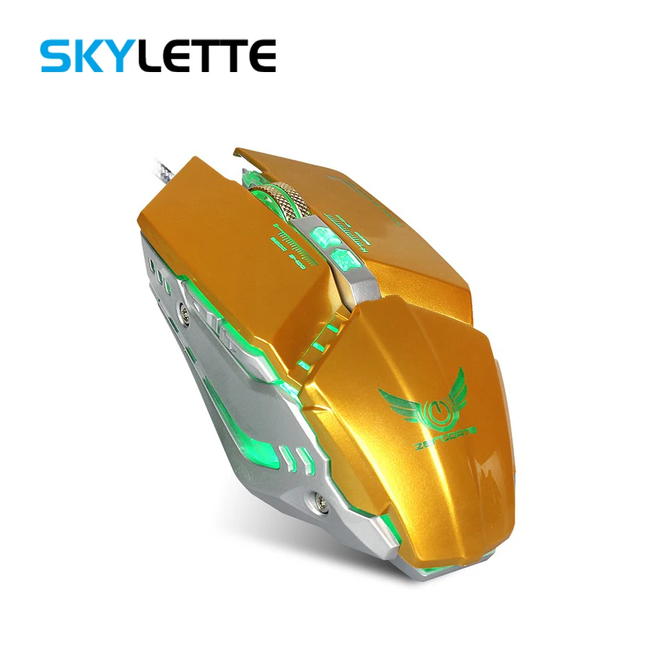 

Gaming USB Mouse Macro Definition 4 Level Adjustable 3200 DPI Wired Mause LED Flash 1.5m Professional Mouse For Desktop Game