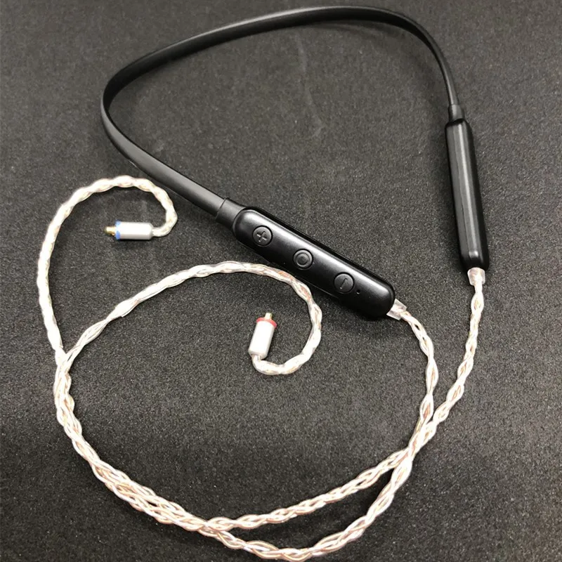 

PIZEN Neckband Bluetooth wireless adapter aptX-HD aptX-LL AAC 2PIN MMCX OCC silver plated Cable MIC For KZ Shure TF10 W4R IE80