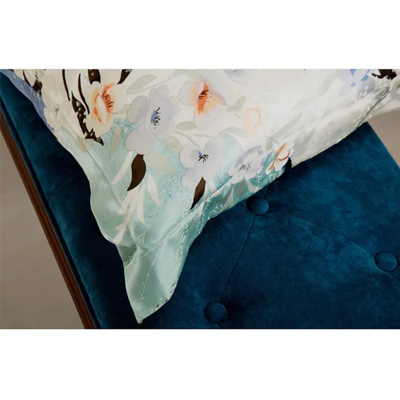 Bedding Set 3PCS New 100% Pure Mulberry Silk Duvet Cover Oxford Pillowcase Floral Multicolor Multi Size 5