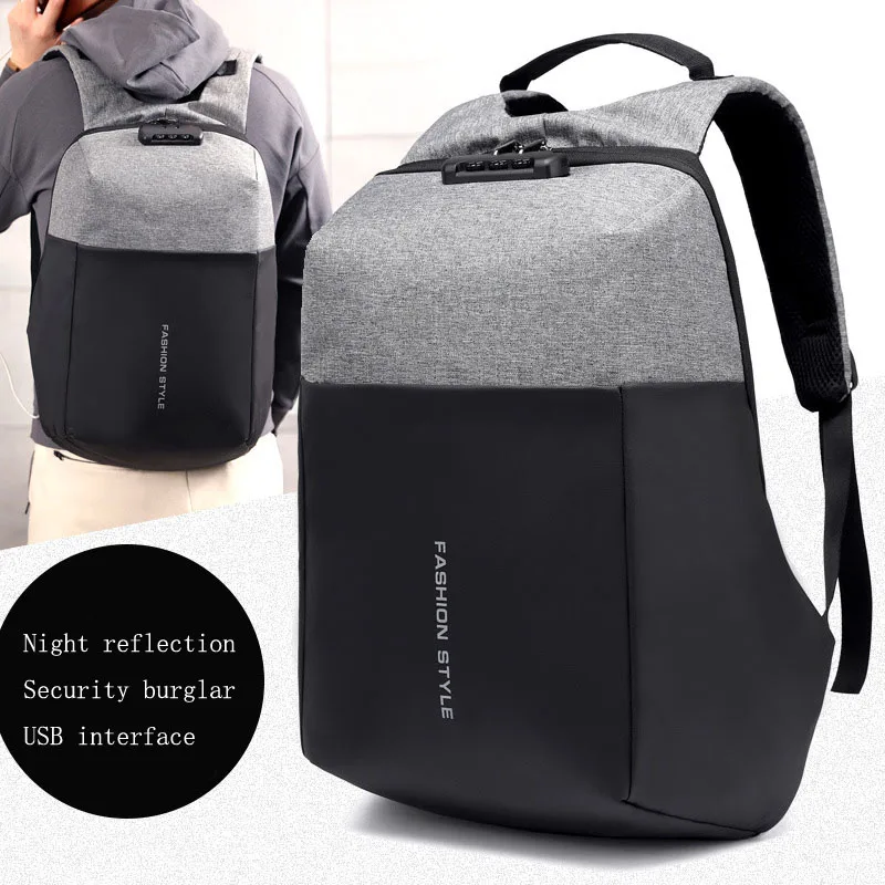 Новый Бизнес Анти кражи рюкзак на каждый день водонепроницаемый mochila зарядка
