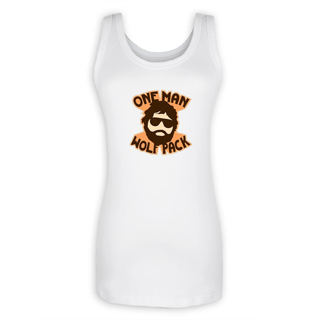 Топ женский хлопковый с круглым вырезом и принтом волка|sleeveless t-shirt|summer top womenfashion |