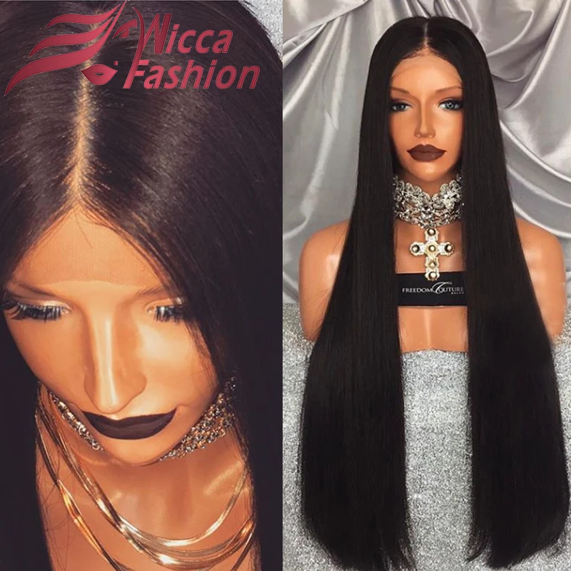 4*4 silk top full lace wigs 150 Density Full Lace Wig middle part