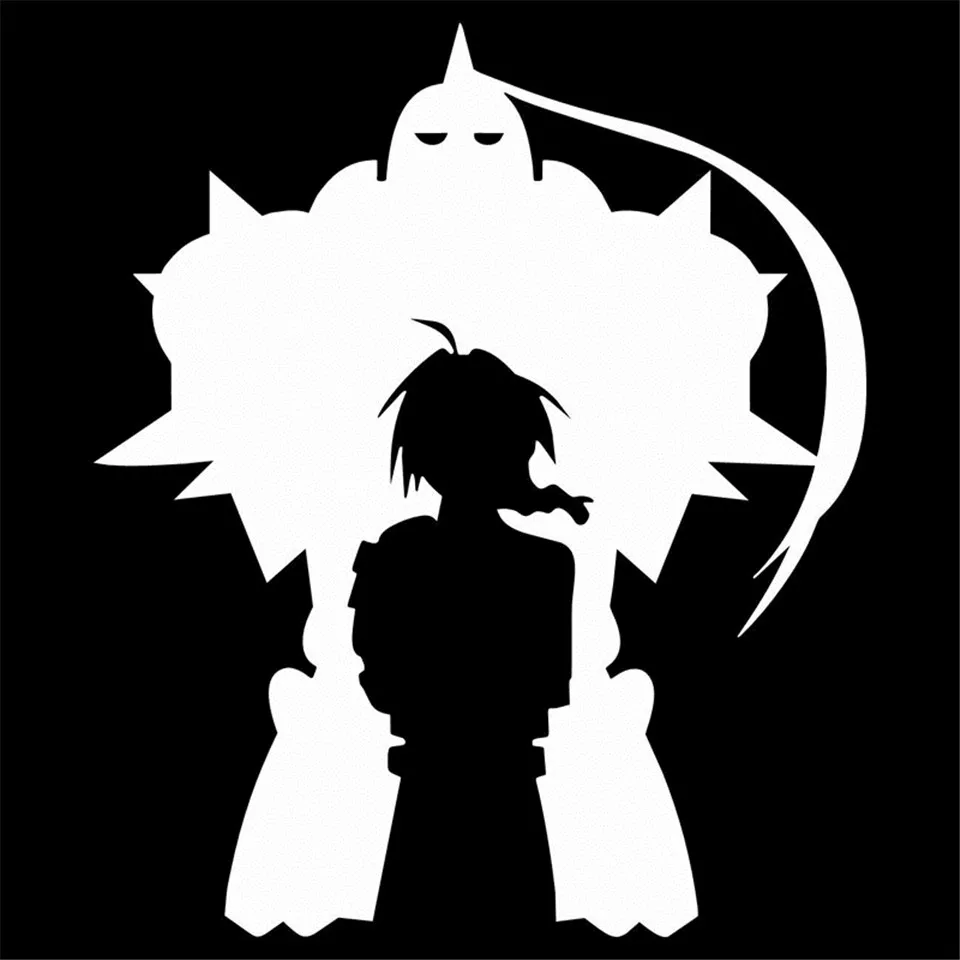 15cm17.7cm Fullmetal Alchemist(FMA) Anime Vinyl Car Styling Car Sticker  (5)