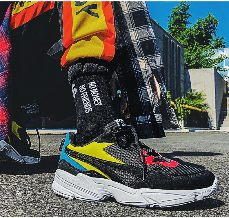 Mens Casual Shoes Chunky Trainers Sneakers Men Casual Shoes Men High Platform Classic Shoes Mens Sneakers Mesh Footwear 2019 New (7)