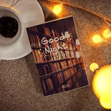 Infeel. me открытка с надписью «good night» поздравительная открытка бумажная Закладка 1 лот = 1 упаковка = 30 шт