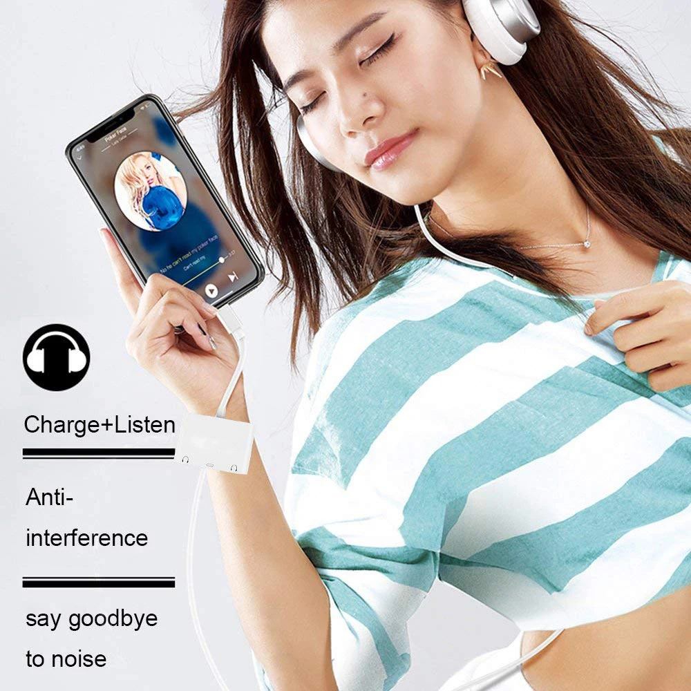 For Lightning to 3.5 mm Headphone Jack Adapter