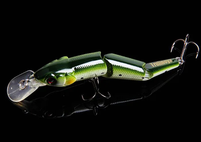

1pcs Trulinoya Fish Lures 11cm 13g Artificial Wobbler Hard Lure Three jointed Minnow Baits with Hook Fishing Tackle
