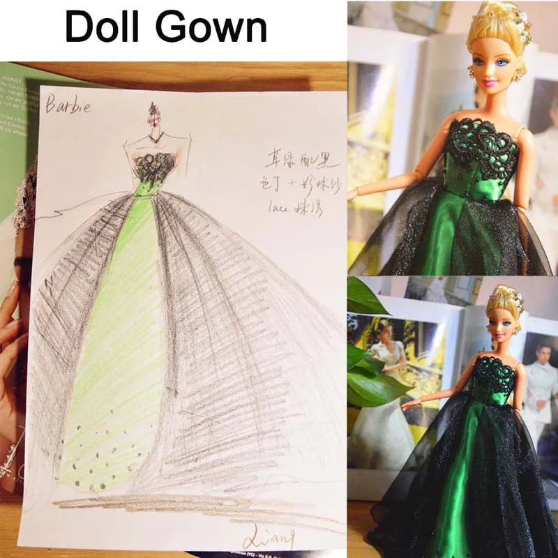 doll gowns