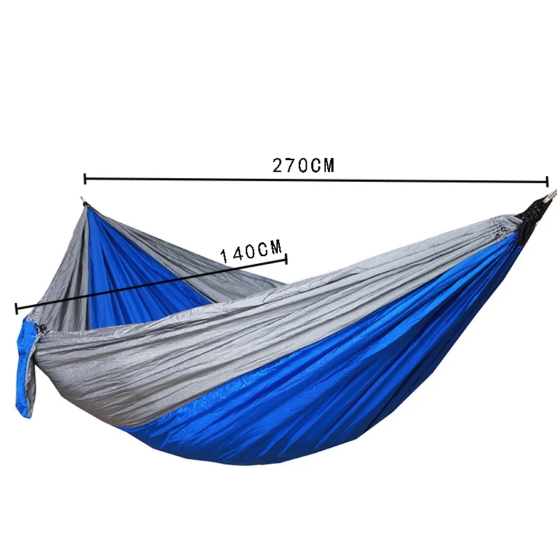 

Double Hammock Portable Parachute Cloth 2 Person Outdoor Camping Travel Hammock Swing Leisure Sleeping Bed Tool