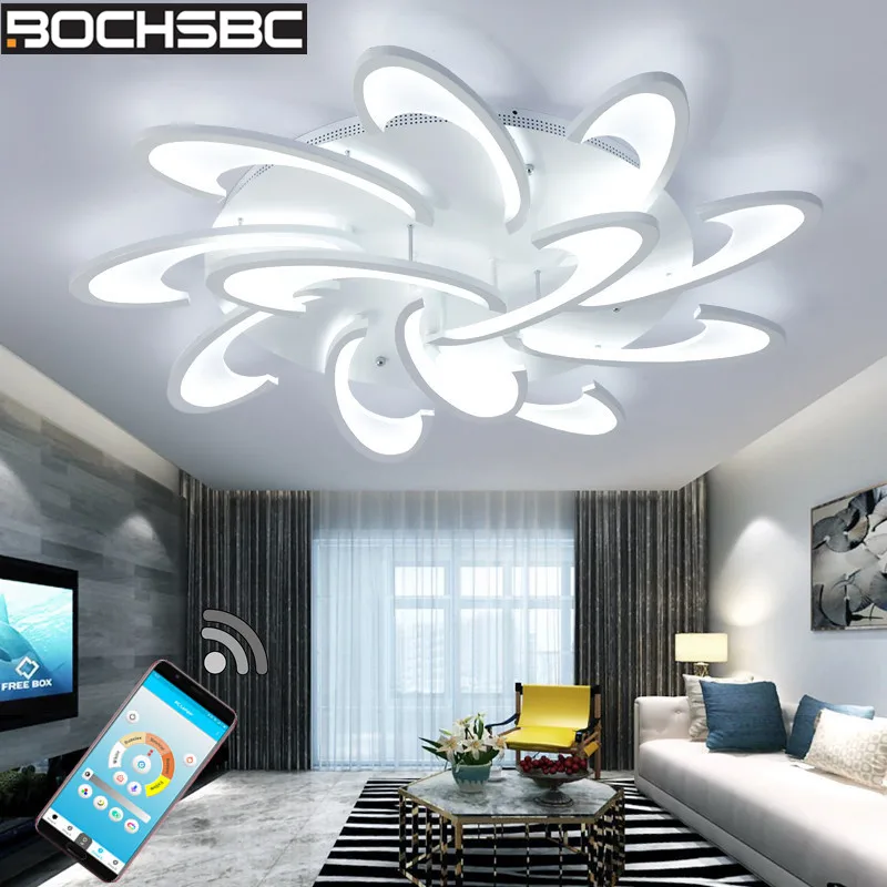 BOCHSBC акриловый абажур потолочная лампа современная светодиодная осветительные