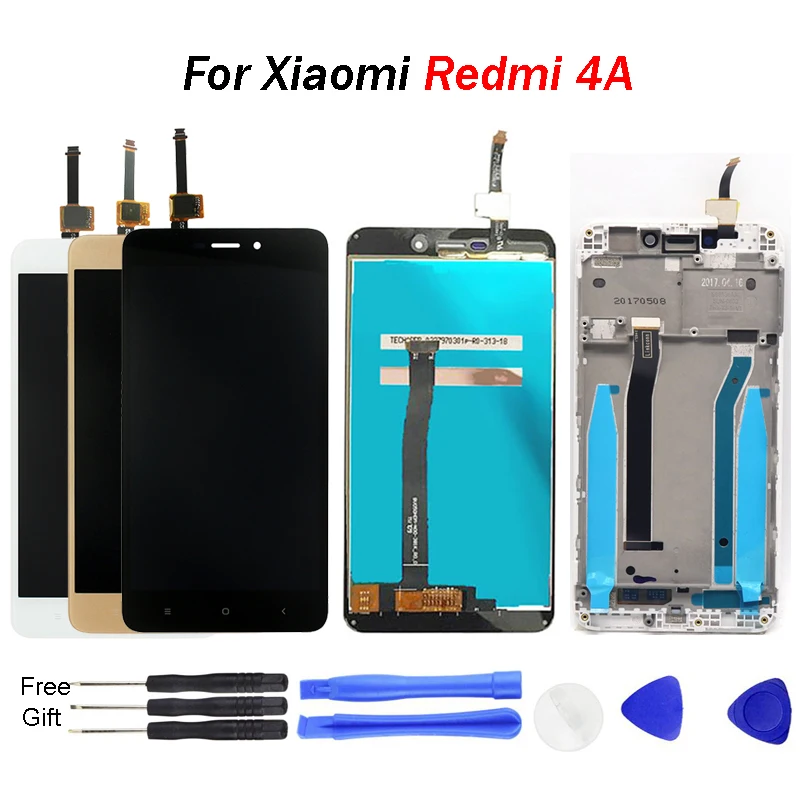 

For Xiaomi Redmi 4A LCD Display and Touch Screen With Frame 5.0 Inch Digitizer Assembly Replacement For Redmi 4A Display LCD