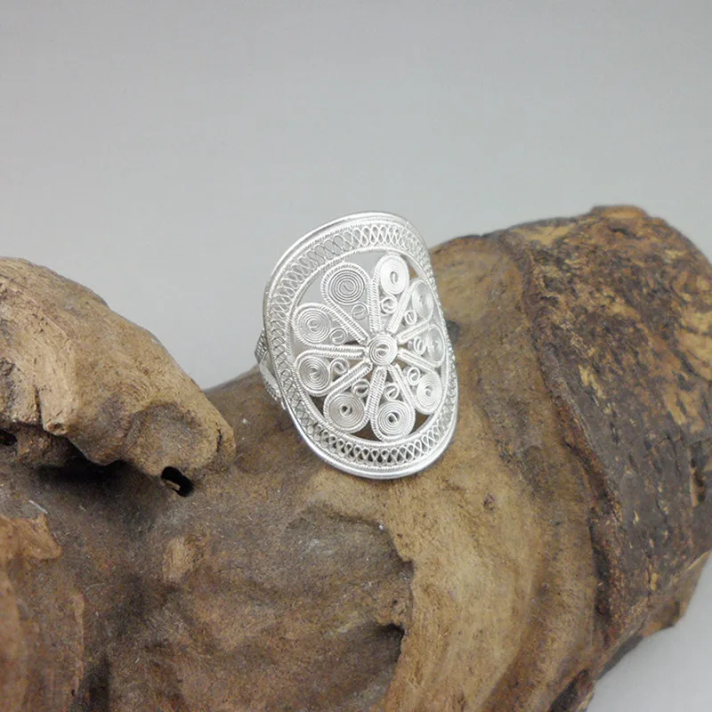 

Big Men Ring 004 Antique 999 Sterling Silver Handmade Ethnic Jewelry Men Engagement Men's Rings Boho Jewelry Father Gift