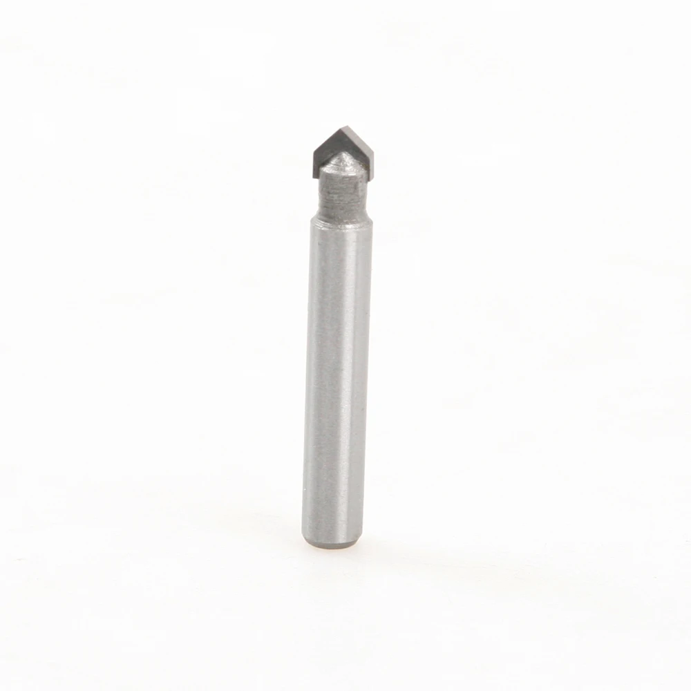 

1/3/5Pcs 1/4'' Shank V Type Woodworking Milling Cutter 90 Degree High Speed Steel Wood End Mills For Edge Trimming Machine Tools