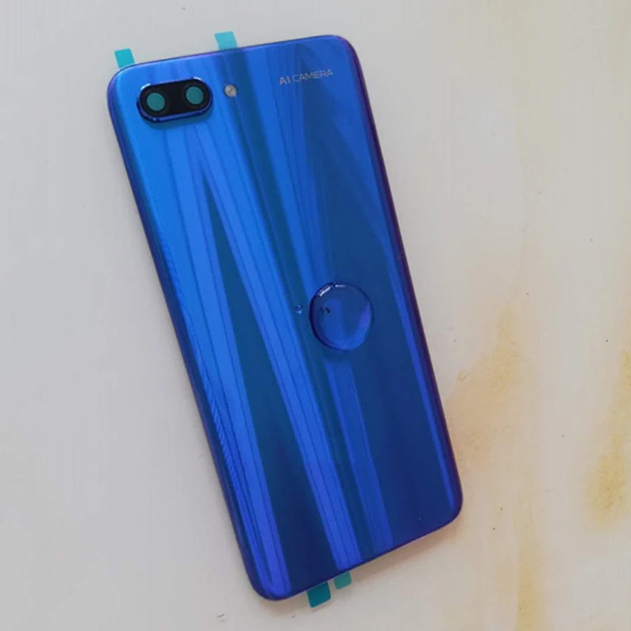 100% оригинальное стекло для Huawei honor 10 задняя крышка батарейного отсека корпуса