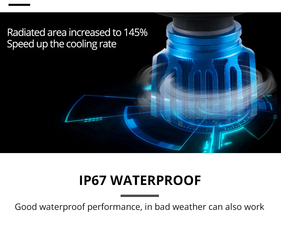 H7 Led H4 Car Bulb H1 H11 Fog Lamp Hb4 Fanless Car Lamp 6500K 12V Led CSP Chips 80Wset 9005 Hb3 LED Auto-styling Headlight 9006 (8)