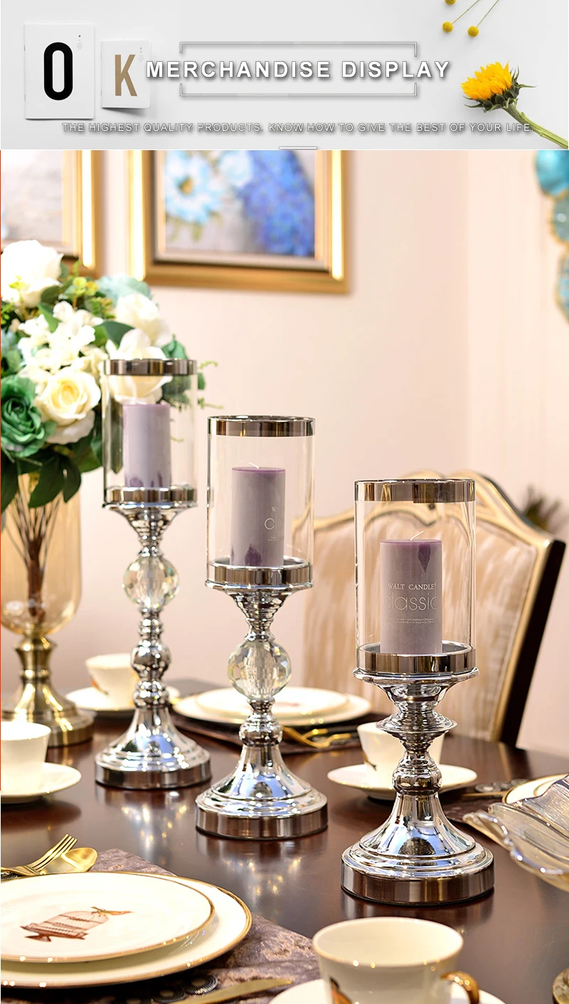 christmas candle holder candy bar wedding centerpieces (5)