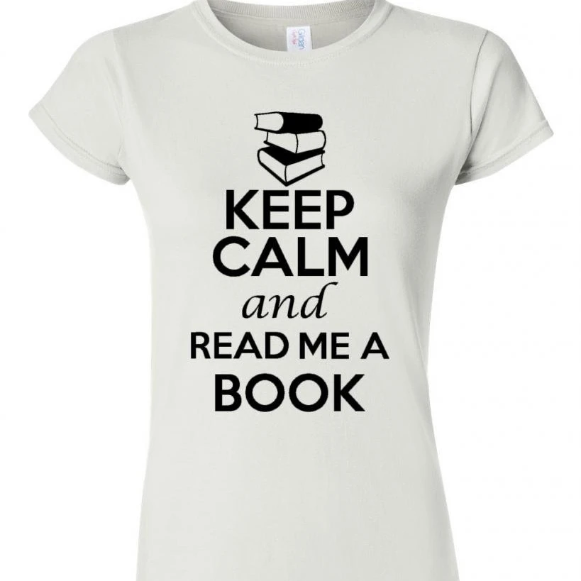 Junior Keep Calm and Read Me A Book T- Shirt Tee (4)