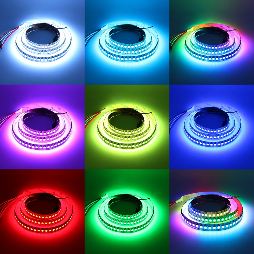 

W2812B DC5V LED Pixel Strip Lights IC Build - in Compute Light 144LEDs/M
