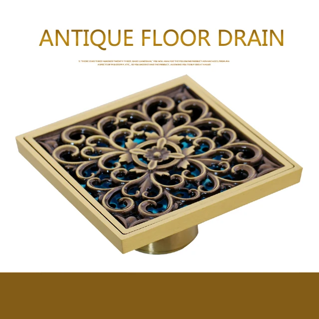 Pavimento Scarichi Ottone Antico Doccia Suolo Scarico del Bagno Deodorante Piazza Piano di Scarico Griglia di Copertura Piletta Mandarin Duck Rifiuti USA
